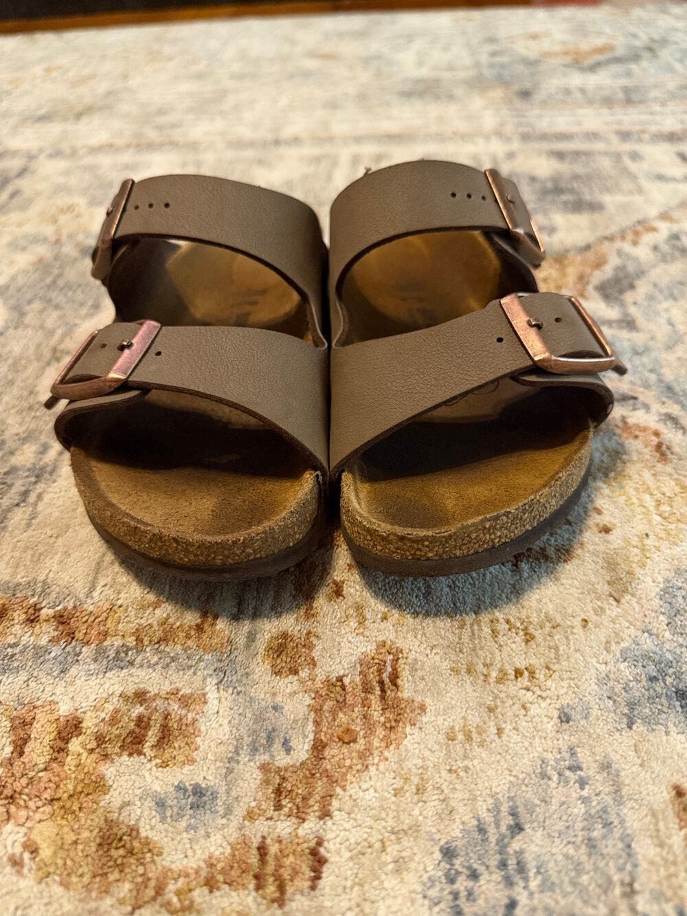 Birkenstock Arizona Sandals Women’s US 8 Brown Two Strap Buckle Regular Width